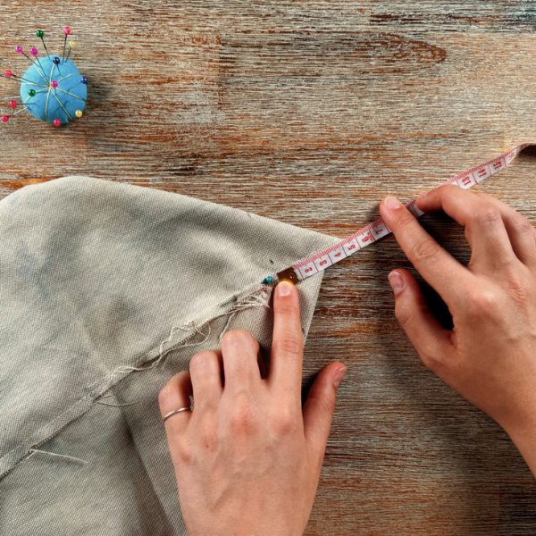 Step 5: Making a pleat in the bag