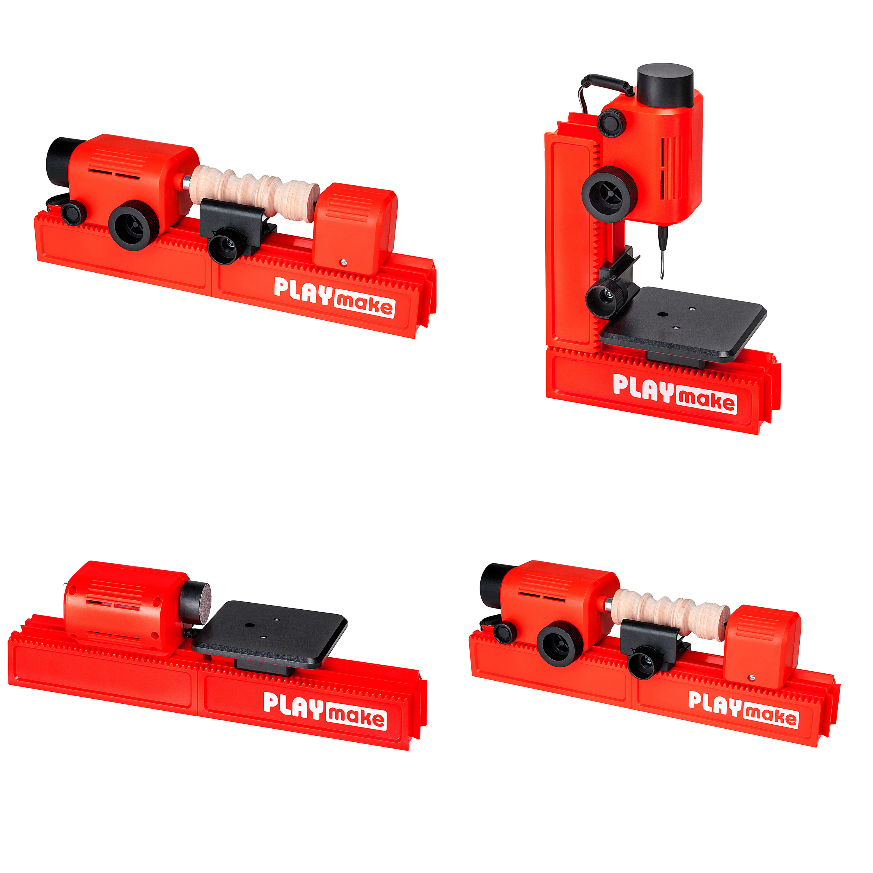 PLAYmake 4-in-1 woodworking set