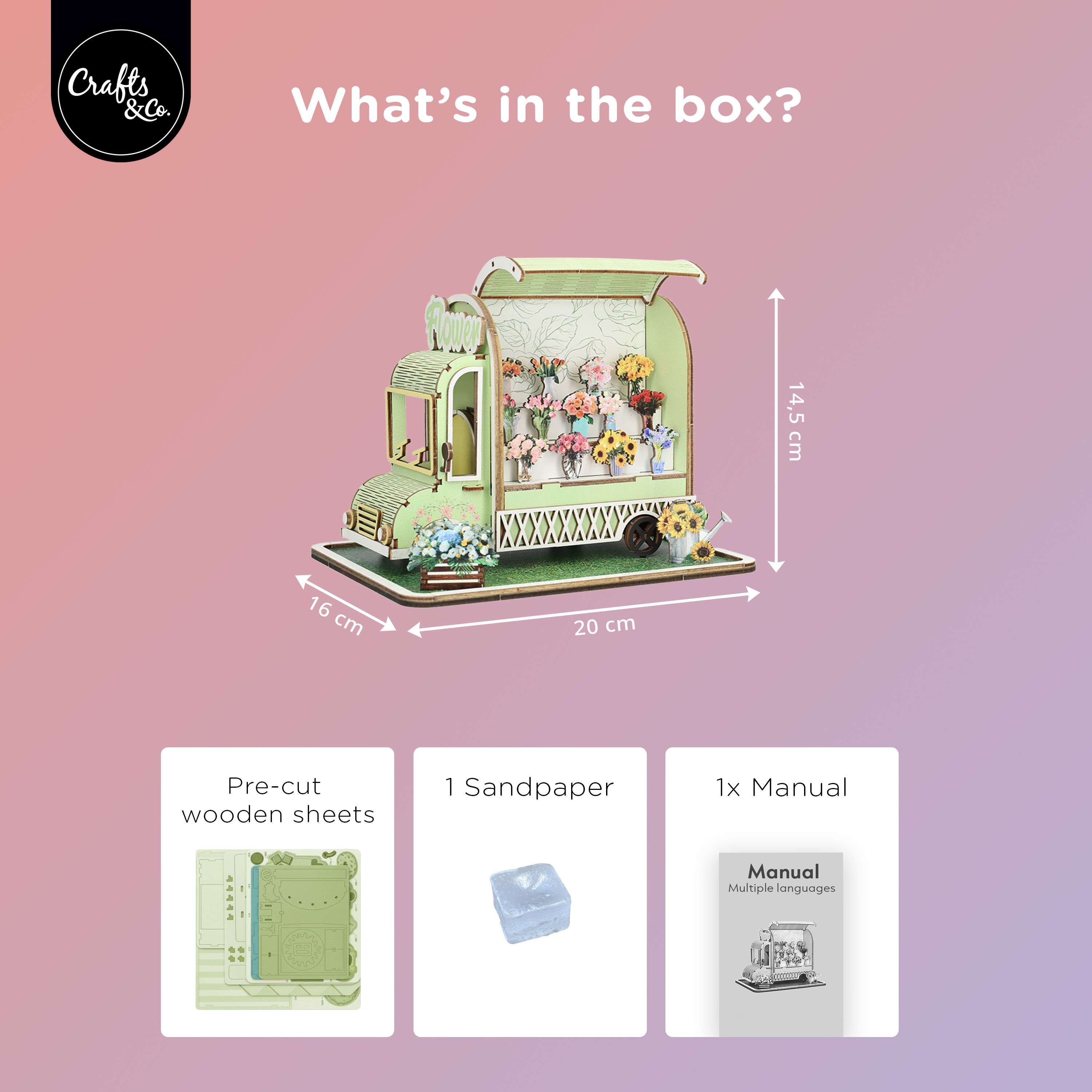 3D Wooden Puzzle - Ice Cream Truck