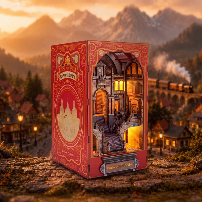 Book Nook - Eisenbahnkathedrale - Doppelseitig