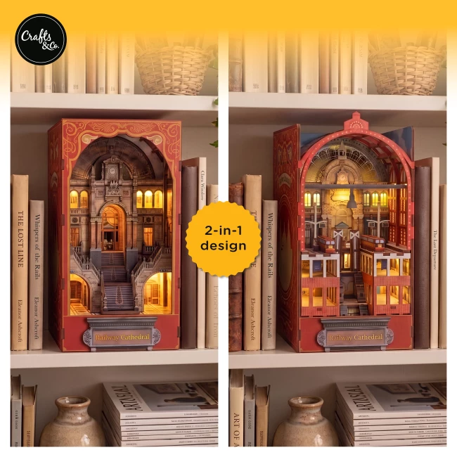 Book Nook - Eisenbahnkathedrale - Doppelseitig