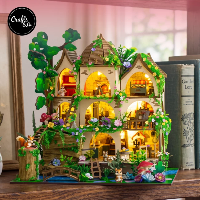 Miniature House Construction Kit Medium - Forest Castle