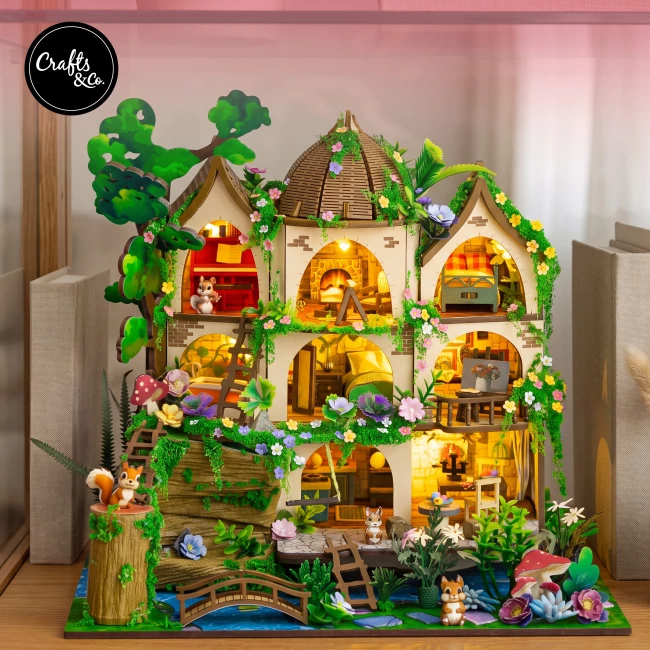 Miniature House Construction Kit Medium - Forest Castle