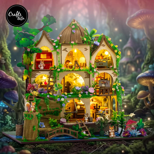 Miniature House Construction Kit Medium - Forest Castle