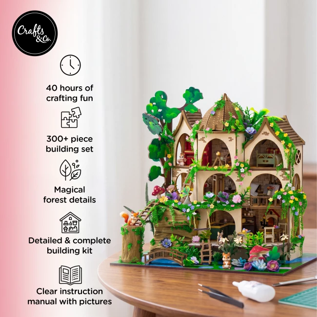 Miniature House Construction Kit Medium - Forest Castle