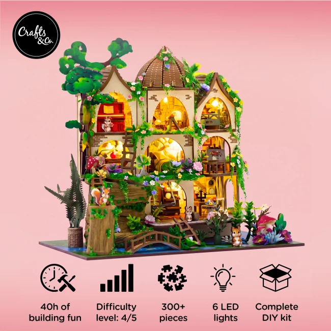 Miniature House Construction Kit Medium - Forest Castle