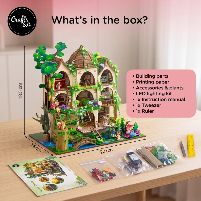 Miniature House Construction Kit Medium - Forest Castle