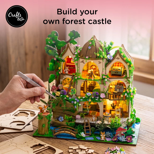 Miniature House Construction Kit Medium - Forest Castle