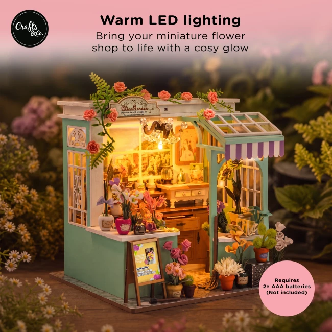Miniature House Construction Kit Medium - Flower Studio
