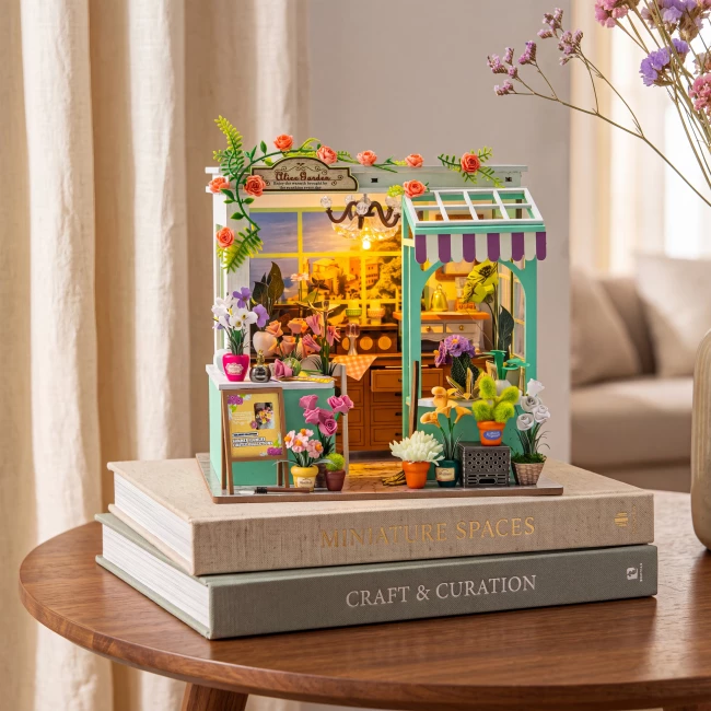 Miniatur Haus Bausatz Medium - Blumenatelier