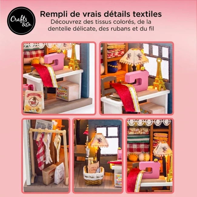 Kit de Construction de Maison Miniature Medium - Atelier de couture