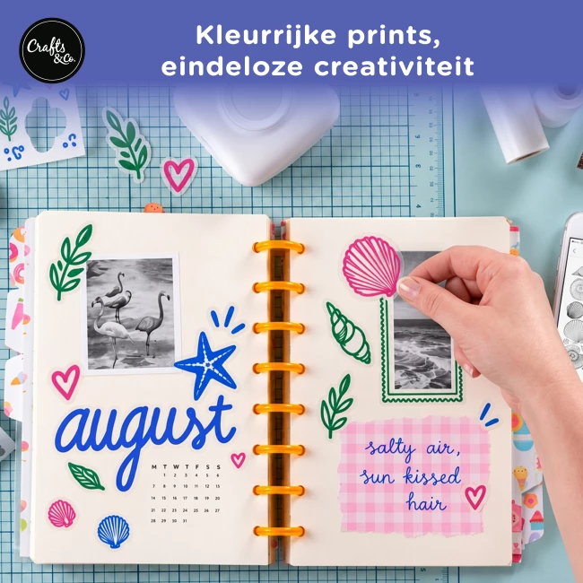 Navullingen voor de Mini Pocket Printer - Transparant Stickerpapier met Gekleurde Print