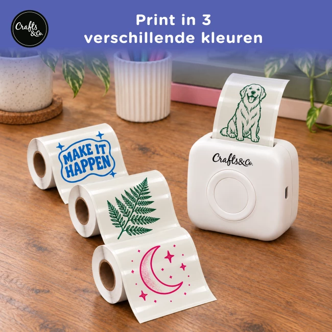 Navullingen voor de Mini Pocket Printer - Transparant Stickerpapier met Gekleurde Print