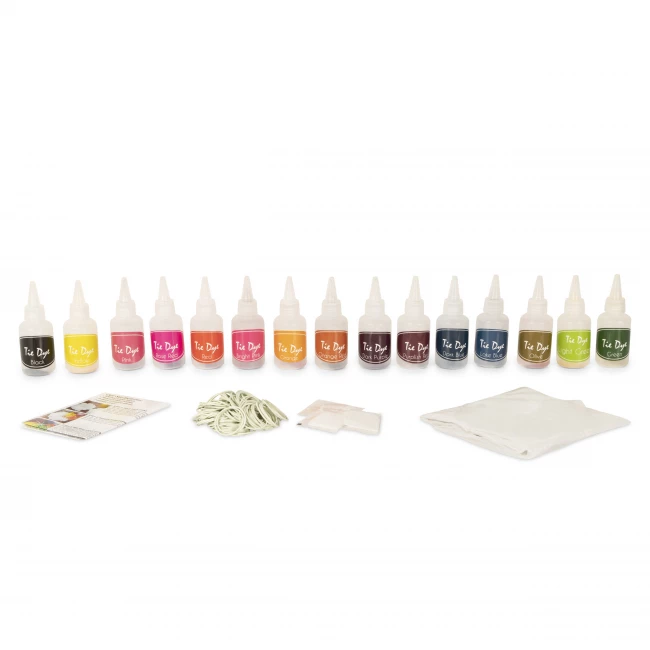Tie Dye Kit mit 15 Farben und Aufbewahrungsbox