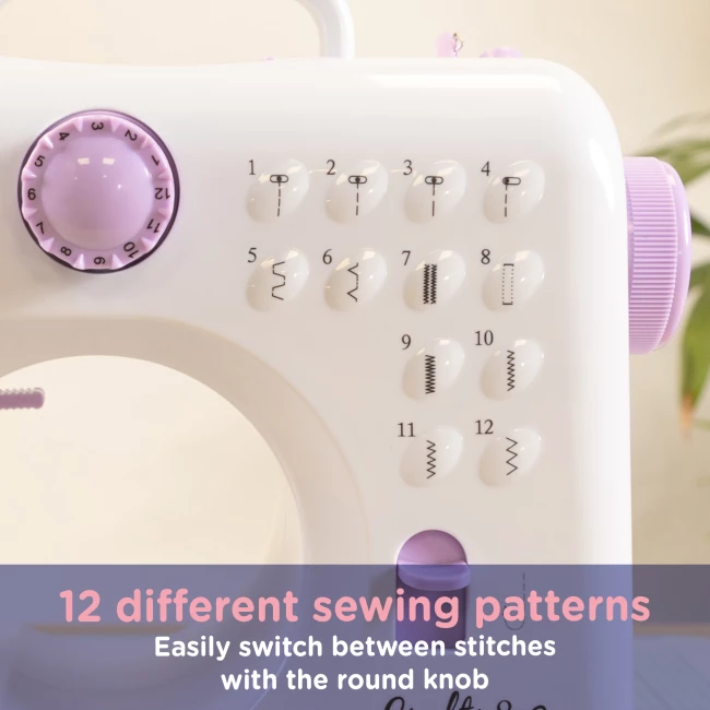 Sewing Machine for Beginners - 12 built-in stitches