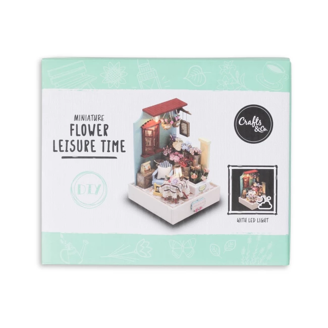 Miniature House Construction Kit Mini - The Flower House