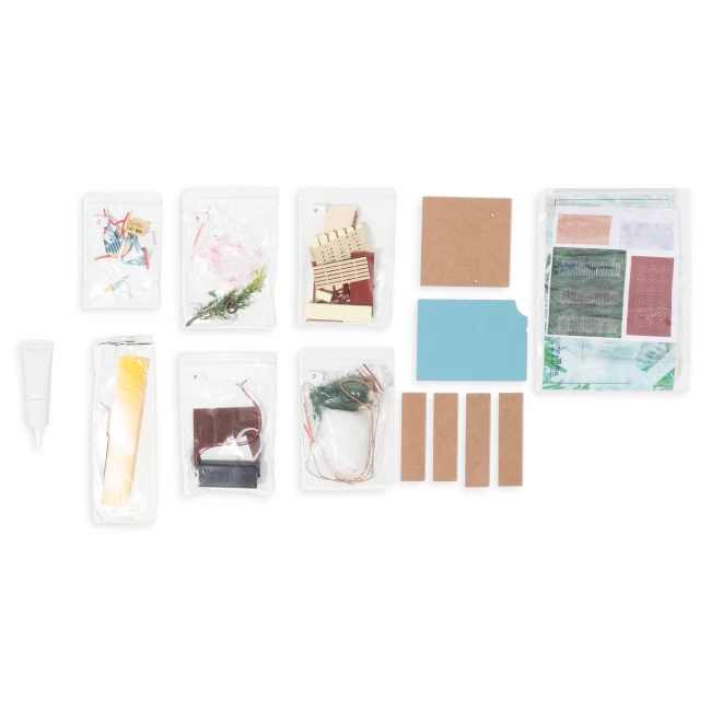 Miniature House Construction Kit Mini - The Flower House