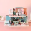 Kit de Construction de Maison Miniature Large - Pink Retro Café - 5
