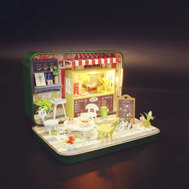 Miniatur Haus Bausatz Mini - Café
