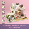 Miniature House Construction Kit Medium - Pink Room - 3