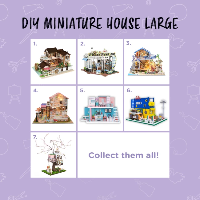 Miniature House Construction Kit Large - Nostalgic Village