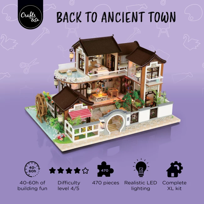 Miniature House Construction Kit Large - Nostalgic Village