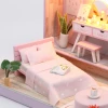 Modelbouwpakket Miniatuur Poppenhuis - Romantische Kamer