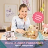 Modelbouwpakket Miniatuur Poppenhuis - Roze Slaapkamer - 3