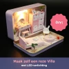 Modelbouwpakket Miniatuur Poppenhuis - Roze Slaapkamer - 5