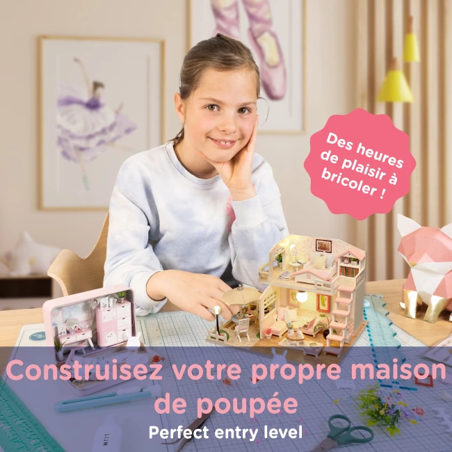 Kit de Construction de Maison Miniature Mini - Chambre romantique