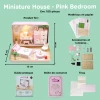 Kit de Construction de Maison Miniature Mini - Chambre romantique - 9
