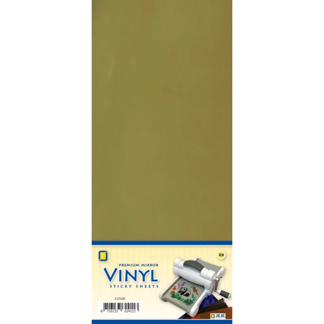 Vinyl Stickervellen - Premium Mirror Sticky Sheets - Goud