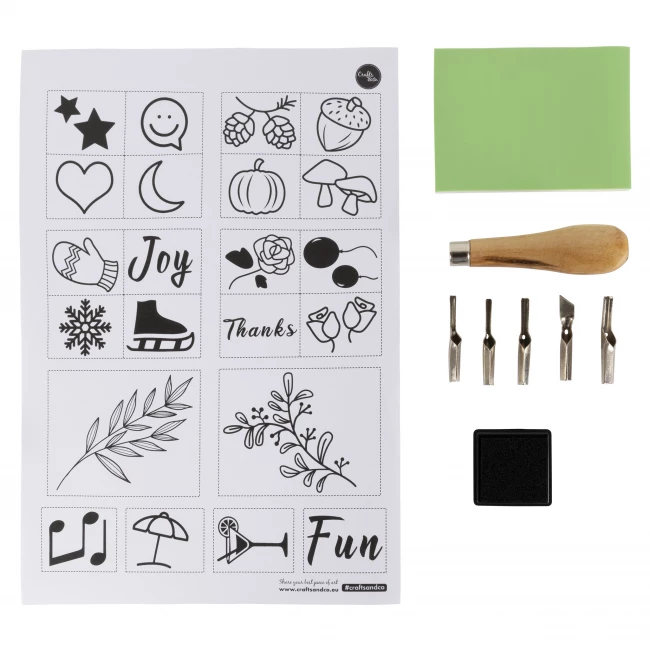 Stamp Carving Kit voor Zelf Stempels Maken