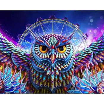 Diamond Painting Canvas Owl - 30 x 40 cm