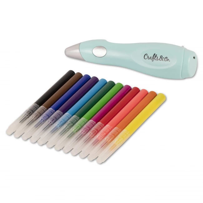 Airbrush Pen Starterkit met 12 Stiftkleuren