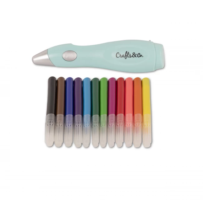 Airbrush Pen Starterkit met 12 Stiftkleuren