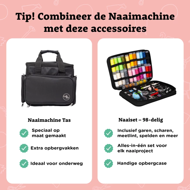 Naaimachine voor Beginners - Combideal met Naaldenset