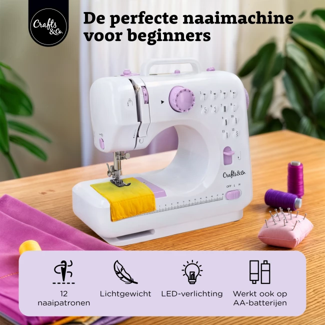 Naaimachine voor Beginners - Combideal met Naaldenset