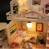 Model Kit Miniature Dollhouse - Romantic Room Combodeal with Pink Room - 13