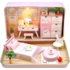 Model Kit Miniature Dollhouse - Romantic Room Combodeal with Pink Room - 2