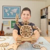 Kit de Construction en Bois pour Adultes - Combo Deal avec Horloge Robot et Horloge Vintage - 3