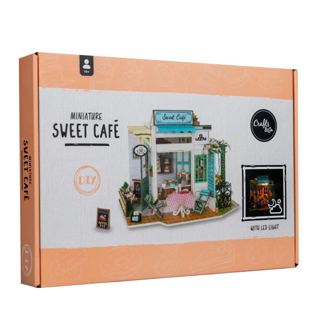 Miniatuurhuis Bouwpakket Medium - Sweet Cafe