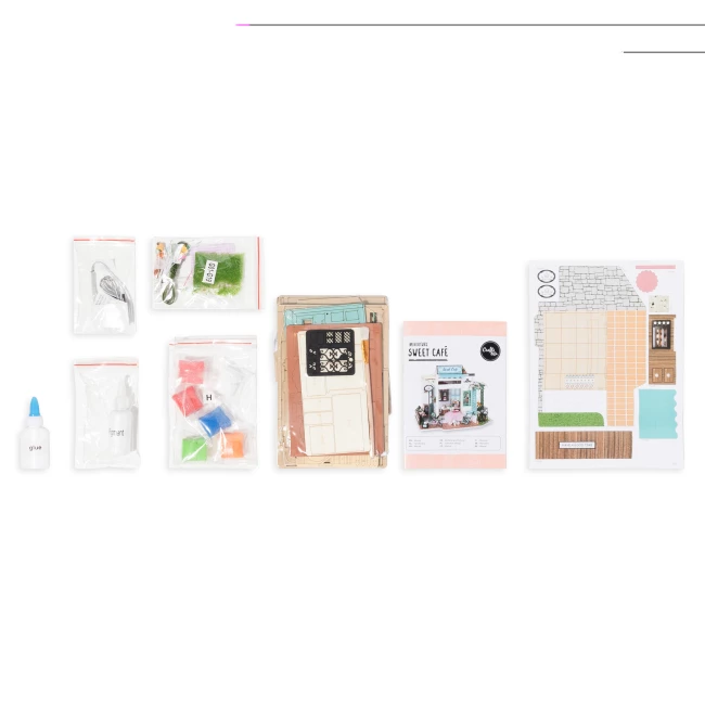Miniature House Construction Kit Medium - Sweet Cafe