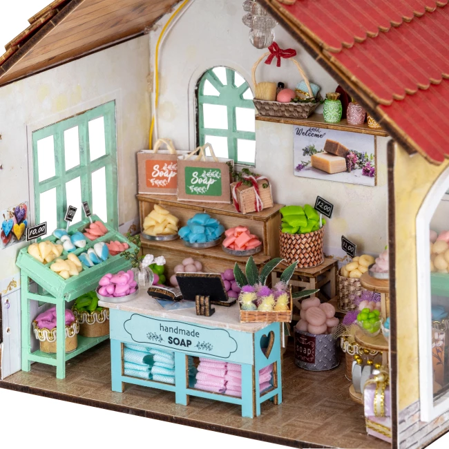 Kit de Construction de Maison Miniature Medium - Boutique de Savon