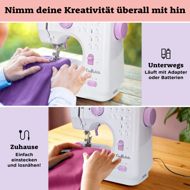 Nähmaschine für Einsteiger - Kombiangebot mit Nähset