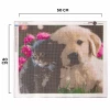 Diamond Painting Canvas Puppy en Kitten - 40 x 50 cm
