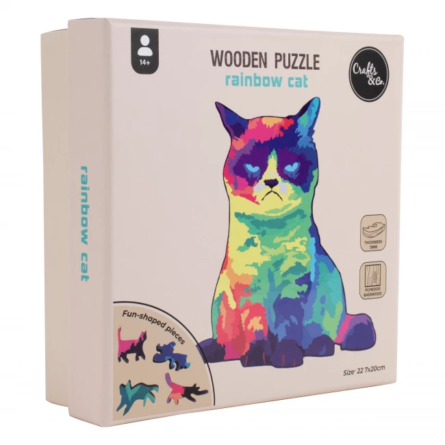 Houten Puzzel - Kat