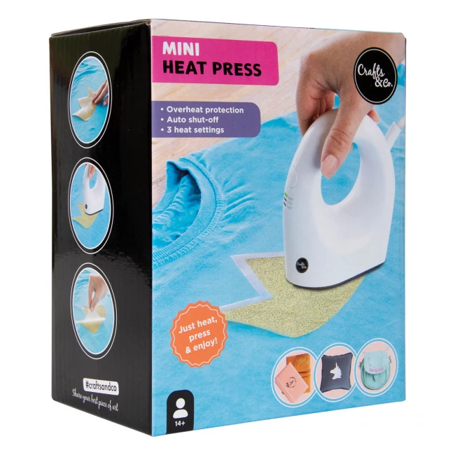 Mini Heat Press - Transferpers voor Textiel Bedrukken