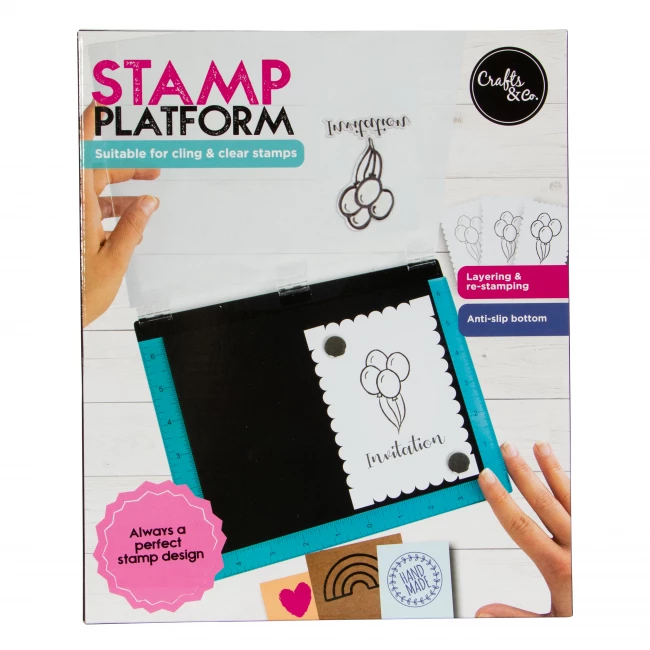 Stempelplattform - Werkzeug für Clear und Cling Stamps