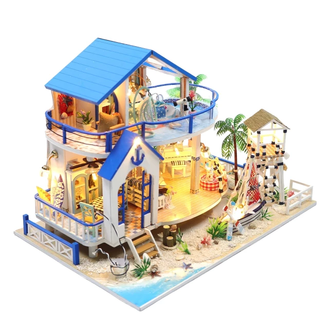 Buy DIY Miniature House Beach House 45 hours of building fun
